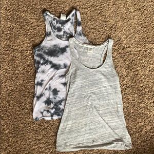 LOT 2 Victoria secret PINK racer back workout tees